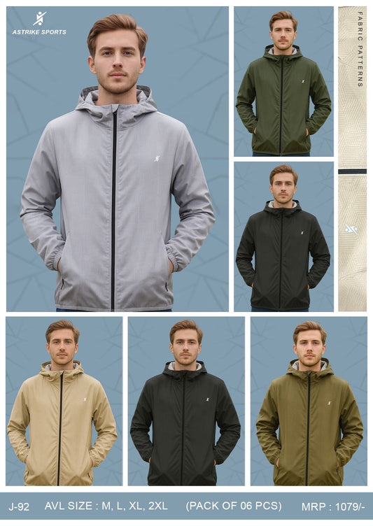 Astrike Sportswear Winter Jacket Full Sleevs at Wholesale Price J-92 | 6 Pcs Box
