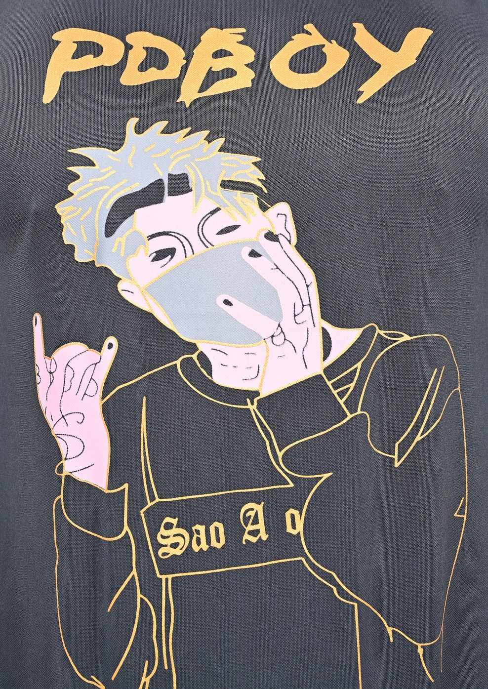 Half Polyester Print T-Shirts