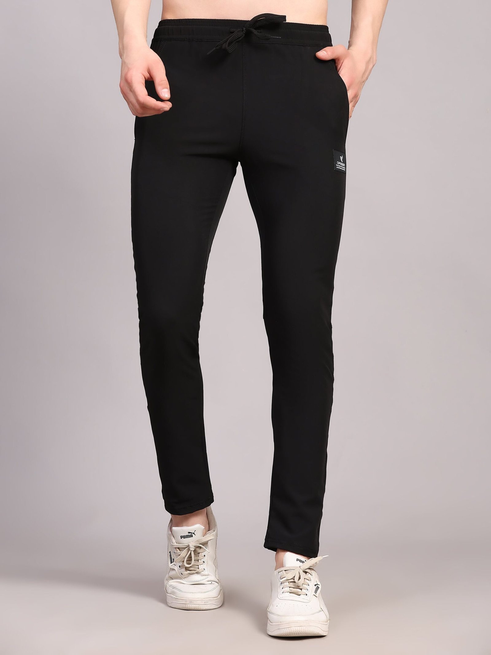 6F3A8916_975c3f54-78fb-4c00-a405-8b281540cf55-1 Mens Nylon Lycra 190 GSM Track Pants Bulk | Dpassion - Image 1