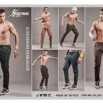 Men’s Solid Relax Fit Sports Cargo Trackpants – Multi Pocket Athleisure Wear | Wholesale Price | Box Pack of 6 Pcs