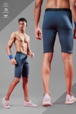 Men’s Solid Slim Fit Compression Shorts Tights – Flexion Sports & Gym Wear | Wholesale Price | Box Pack of 6 Pcs - Image 3