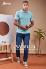 Men’s Polo Zip T-Shirt – Sports & Smart Casual Wear | Wholesale Price | Box Pack of 6 Pcs - Image 2