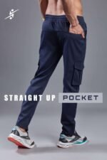 Men’s Solid Relax Fit Sports Cargo Trackpants – Multi Pocket Athleisure Wear | Wholesale Price | Box Pack of 6 Pcs - Image 8