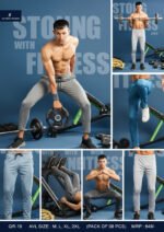 Men’s Melange Slim Fit Trackpants – Smart Casual & Sports Wear | Wholesale Price | Box Pack of 8 Pcs