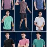 Men’s Abstract Solid Slim Fit Crew Neck T-Shirt – Smart Casual Wear | Wholesale Price | Box Pack of 8 Pcs