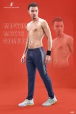 Men’s Solid Slim Fit Trackpants – Smart Casual & Sports Wear | Wholesale Price | Box Pack of 8 Pcs - Image 2