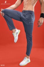 Men’s Solid Slim Fit Trackpants – Smart Casual & Sports Wear | Wholesale Price | Box Pack of 8 Pcs - Image 4