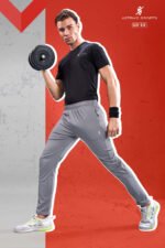 Men’s Solid Slim Fit Trackpants – Smart Casual & Sports Wear | Wholesale Price | Box Pack of 8 Pcs - Image 2