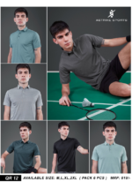 Men’s Slim Fit Polo Neck T-Shirt – Smart Casual & Premium Wear | Wholesale Price | Box Pack of 6 Pcs