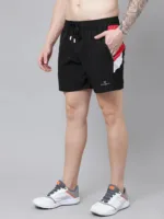 Men’s 150 GSM NS Lycra Colour Blocked Shorts – Stretchable Sports & Gym Wear | Wholesale Price | Box Pack of 12 Pcs - Image 11