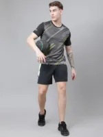 Men’s 150 GSM NS Lycra Colour Blocked Shorts – Stretchable Sports & Gym Wear | Wholesale Price | Box Pack of 12 Pcs - Image 10