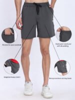 Men’s Athletic Shorts – 4 Way Stretch Sports & Gym Wear | Wholesale Price | Box Pack of 24 Pcs - Image 16