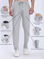 Men’s Hyper Flex Training Track Pants – Stretchable Sports & Gym Wear| Wholesale Price | Box Pack of 24 Pcs - Image 16