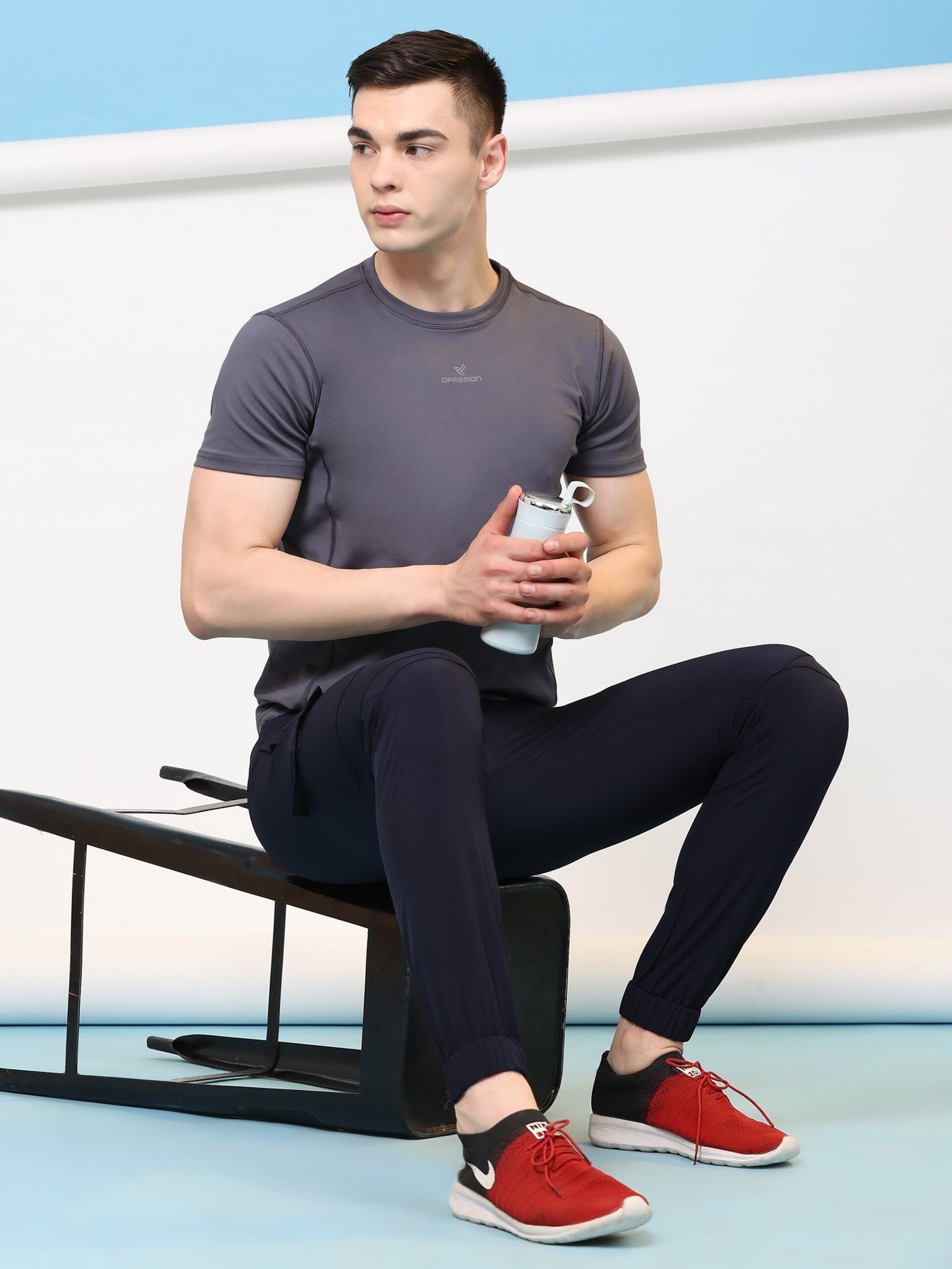 6F3A9478_e56cd74b-14cc-4cb2-98d4-c94e9bbedb42 Men’s Nylon Lycra 190 GSM Track Pants – 4 Way Stretch Sports & Gym Wear | Wholesale Price | Box Pack of 24 Pcs - Image 1