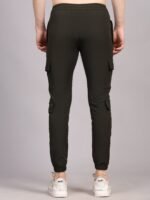 Men’s Nylon Lycra 190 GSM Track Pants – 4 Way Stretch Sports & Gym Wear | Wholesale Price | Box Pack of 24 Pcs - Image 4