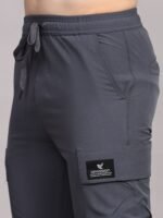 Men’s Nylon Lycra 190 GSM Track Pants – 4 Way Stretch Sports & Gym Wear | Wholesale Price | Box Pack of 24 Pcs - Image 2