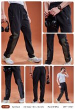 Men’s Solid Relax Fit Joggers – Special Black Sports & Casual Wear | Wholesale Price | Box Pack of 6 Pcs - Image 2