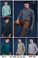 Men’s Slim Fit Polo Neck T-Shirt – Smart Casual | Wholesale Price | Box Pack of 6 Pcs