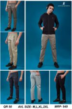 Men’s Regular Fit Sports Track Pants – Activewear & Casual Wear | Wholesale Price | Box Pack of 8 Pcs - Image 2