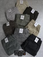 Men’s Premium Imported Cotton Six Pocket Cargo Pants – Multi Color Smart Casual Wear | Wholesale Price | Box Pack of 8 Pcs - Image 2