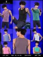 Men’s Slim Fit Crew Neck Innerwear Vest – Cotton Stretch Undershirt | Wholesale Price | Box Pack of 8 Pcs