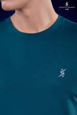 Men’s Abstract Solid Slim Fit Crew Neck T-Shirt – Smart Casual Wear | Wholesale Price | Box Pack of 6 Pcs - Image 2