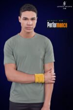 Men’s Abstract Solid Slim Fit Crew Neck T-Shirt – Smart Casual Wear | Wholesale Price | Box Pack of 6 Pcs - Image 3