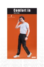 Men’s Solid Relax Fit Joggers – Special Black Sports & Casual Wear | Wholesale Price | Box Pack of 6 Pcs