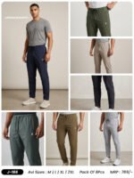 Men’s Solid Slim Fit Trackpants – Smart Casual & Sports Wear | Wholesale Price | Box Pack of 6 Pcs
