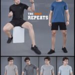 Men’s Abstract Solid Slim Fit Crew Neck T-Shirt – Smart Casual Wear | Wholesale Price | Box Pack of 6 Pcs