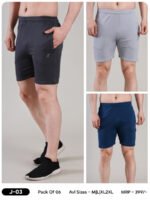 Men’s Solid Slim Fit Short – Sports & Gym Compression Wear | Wholesale Price | Box Pack of 6 Pcs