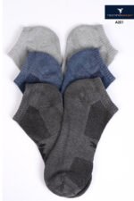 Technosport Men’s Performance Ankle Socks – Breathable, Moisture-Wicking Sports Socks | Wholesale Price | Pack of 12 Pairs - Image 5